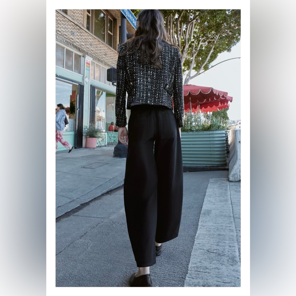 Zara Mid-Rise Balloon Fit Jeans - Picture 6 of 6